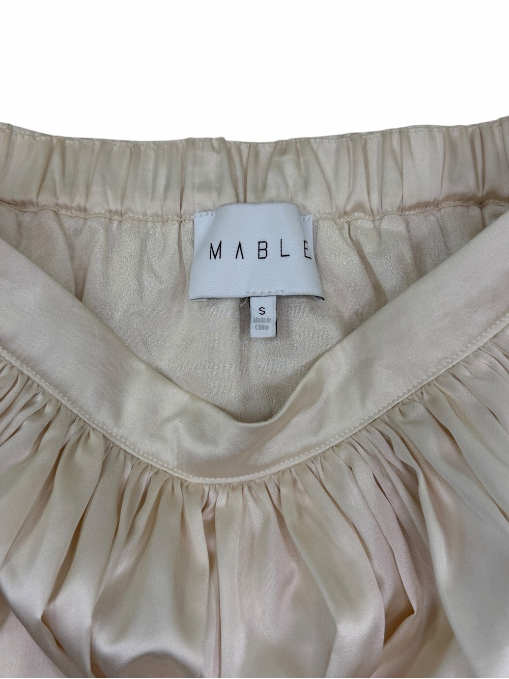 Anthropology Cream Mini Bubble Skirt - Picture 2 of 5